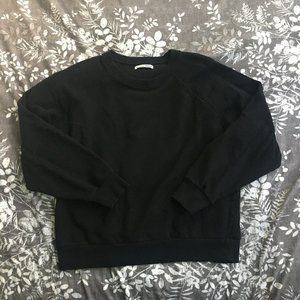 Reformation Rio Classic Sweatshirt in Black, Medium